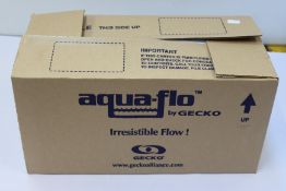 One box containing an as new Aqua-flo Circulation Pump, three as new Balboa Heaters 58107 and