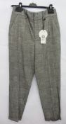 Three pairs of women's as new Oui dark grey trousers (Size 38, 44 & 42 - RRP £139 each).