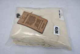 An as new Caravana Kaanche Natural and Net Sustain tasseled cotton-gauze hooded cape in natural (One