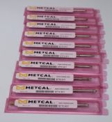 Four boxes of ten Metcal STTC-817 soldering iron tips.