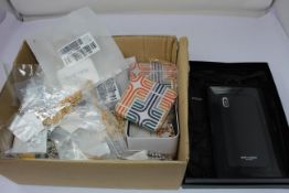 A quantity of assorted fashion jewellery and a Saint Laurent iphone case XS Max black silicon.