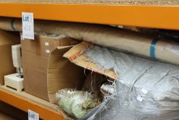 Miscellaneous fabrics and haberdashery related items to include an Archer 875 sewing machine.