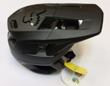 A boxed as new Fox Dropframe Pro MTB mountain bike helmet (small).
