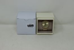 A ladies as new Michael Kors Darci watch in gold (MK3191).