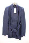 An as new French Connection platform felt crossover coat (Size 6 - RRP £190).