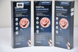 Three boxed as new Sunving Dental Calculus Removers.