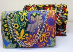 A quantity of assorted as new Hesey Designs Nigerian inspired bags.