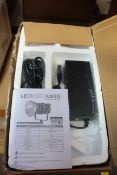 A boxed LED200D MKIII Daylight Balanced LED studio light.