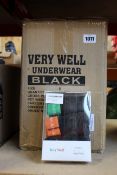 A quantity of packs of as new Very Well Underwear low rise trunks (3 pairs per pack -