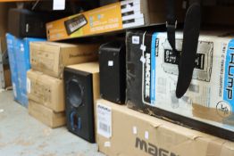 Miscellaneous music related items to include two boxed as new Doubleblack Piano Benches and a