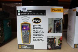 A boxed as new Fluke 279 FC/iFlex true-rms thermal multimeter.