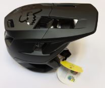 A boxed as new Fox Dropframe Pro MTB mountain bike helmet (small).