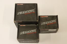 A quantity of as new Naruku automotive parts to include black edition carburetors, cylinder kits and