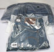 Three pairs of as new G-Star Raw jeans (1 x W34/L32, 2 x W34/L34) and a pair of denim shorts (W34).