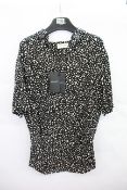 An as new Sint Laurent Leopard blouse (Size 38 - RRP €590).