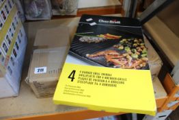 Four boxed as new Char-Broil 4 burner grill griddles.