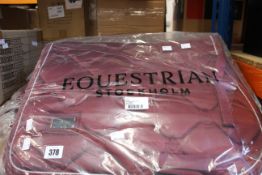 Five as new Equestrian Stockholm saddle pads to include; Two as new Bordeaux dressage saddle pads (