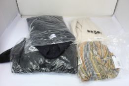 Two women's as new Brora cashmere cardigans with shawl collar (Both UK 16-18), women's cashmere