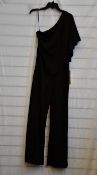An as new Adrianna Papell one shoulder jumpsuit (Size 10).
