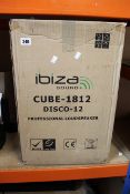 An as new Ibiza cube 1812 speaker.