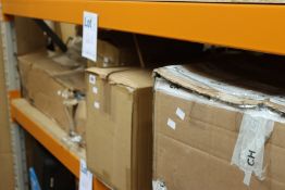 A small quantity of sports and exercise related items to include a Pull Up Mate (may be incomplete),