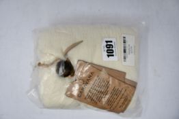 An as new Caravana Kaanche Natural and Net Sustain tasseled cotton-gauze hooded cape in natural (One