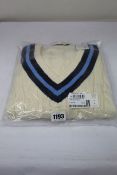 An as new Ralph Lauren Polo cricket cable knit jumper (S).