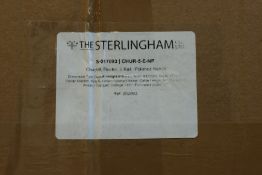 A boxed as new Churchill 5 Rail Electric Towel Warmer in polished nickel from The Sterlingham Co.