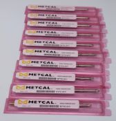 Four boxes of ten Metcal soldering iron tips (2 x STTC-145-C1 and 2 x STTC-836).