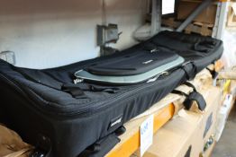 An as new Soundwear by Dimbath professional keyboard case in black (147 x 45 x19cm).