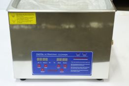 An as new Vevor 15l miniature series digital ultrasonic cleaner.