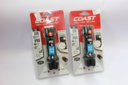 Six as new Coast Polysteel 200 IPX8 flashlights.