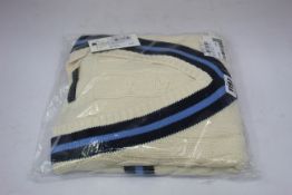 An as new Ralph Lauren Polo cricket cable knit jumper (S).