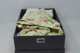 Three items of as new House of CB London clothing; a Tommy off white oversized crew neck