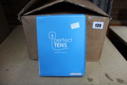 Fifteen boxed TensCare Perfect Tens Electrotherapy devices.