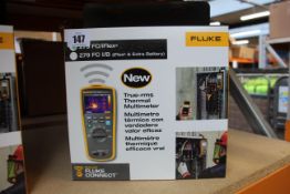 A boxed as new Fluke 279 FC/iFlex true-rms thermal multimeter.