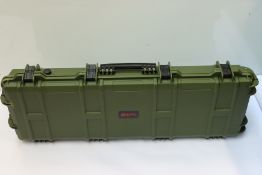 Three as new Nuprol large wheeled hard case.