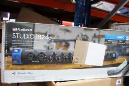 A boxed PreSonus Studio 1824c 18x18 USB-C audio interface.