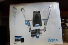 A boxed Tacx Flow Smart trainer.