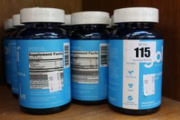 Thirteen bottles of Goli Nutrition Ashwagandha gummies mixed berry dietary supplement.