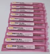 Four boxes of ten Metcal STTC-145-C1 soldering iron tips.