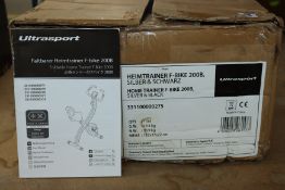A boxed as new Ultrasport F-Bike home trainer 200B (Boxed opened).