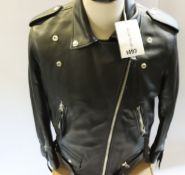 An as new Acne Studios Myrtle leather bikers jacket (Size unknown).