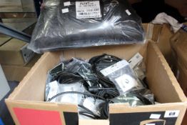 A large quantity of instrument/stage accessories to include a Flyht Pro Gorilla soft case (GAC 120),