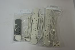 A quantity of as new Pro-elec extension leads.