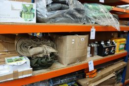 A large quantity of garden/outdoor related items to include a boxed as new Gardenline Patio