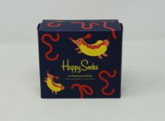 Fifteen packs of Happy Socks Hot Dog gift sets (2 pairs per box - RRP £20 each).