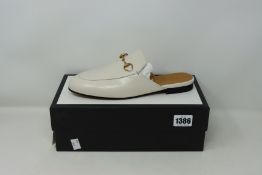 A pair of women's as new Gucci Princetown leather slippers (EU 40 - RRP £520).