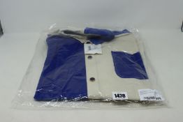 An as new Wales Bonner Montego blue colour block shirt (S - RRP £158).