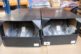 Two boxed as new Fox Speedframe Mips cycling helmets in black (Large).